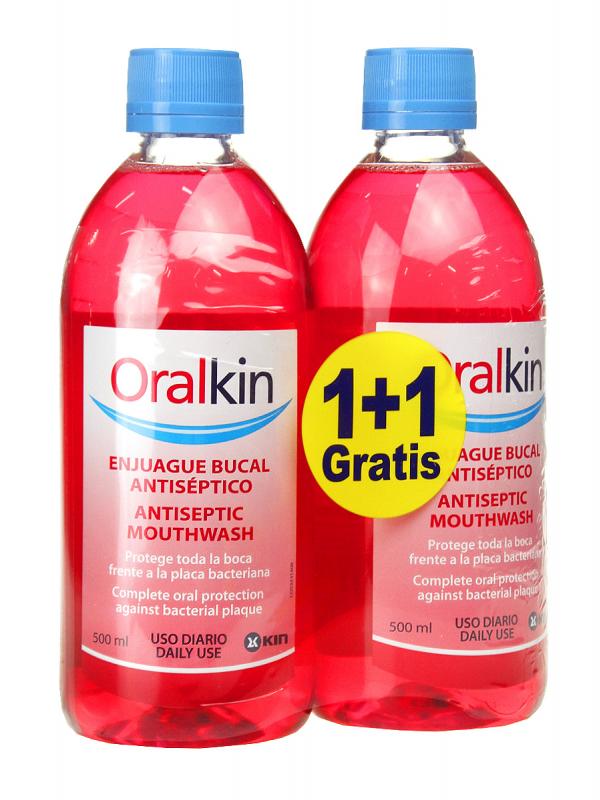 Oralkin enjuague bucal 500 ml 1+1