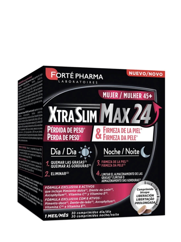 Forte pharma xtraslim max 24 mujer +45 60 comprimidos bicapa