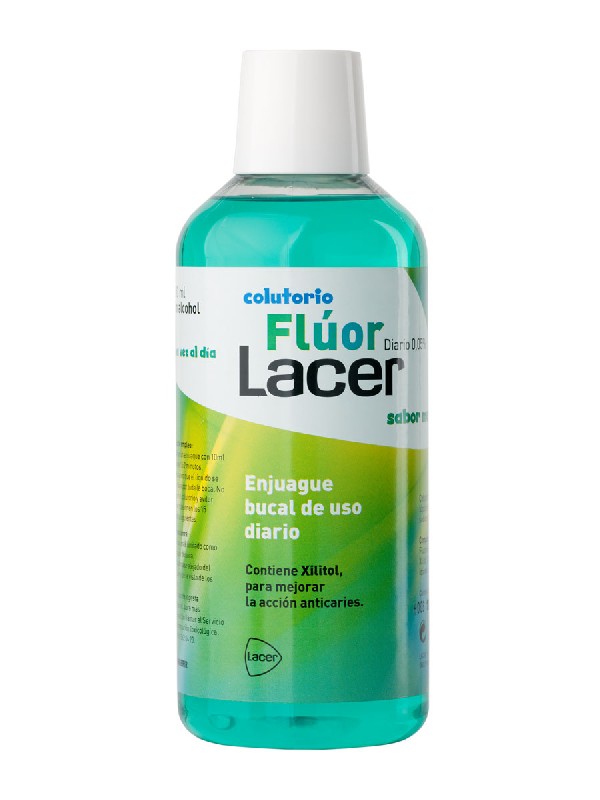 Lacer colutorio fluor diario 0,05 % menta 500 ml