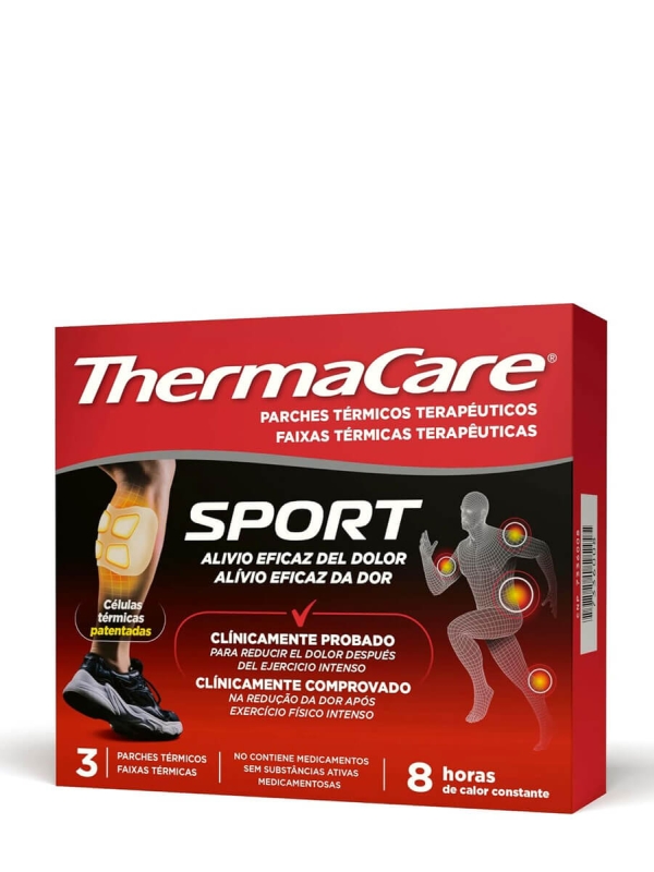 Thermacare sport parches térmicos 3 unidades