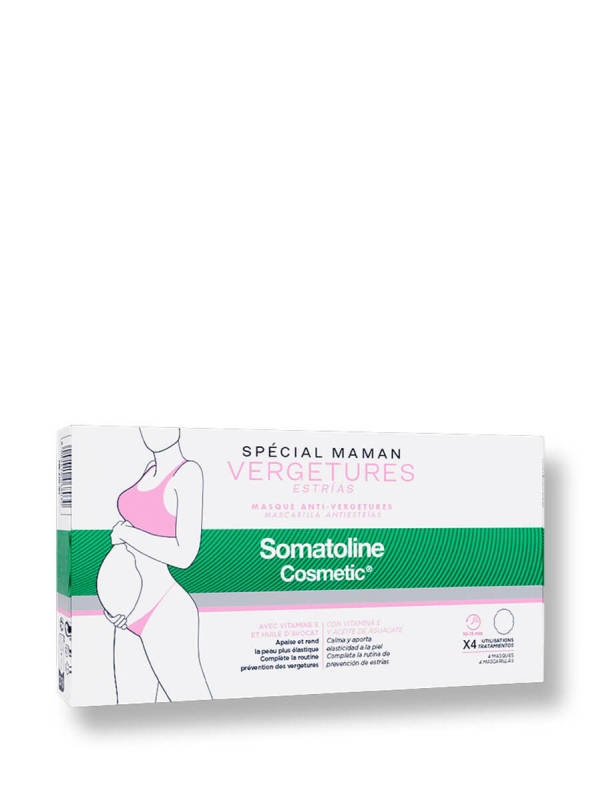 Somatoline mascarilla antiestrías especial mamá 4 mascarillas