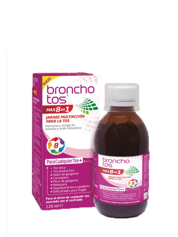 Bronchotos max 8 en 1 jarabe multiacción para la tos 120ml