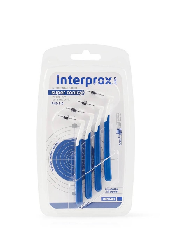 Vitis interprox plus super conical 2.0 cepillo interdental 4 unidades