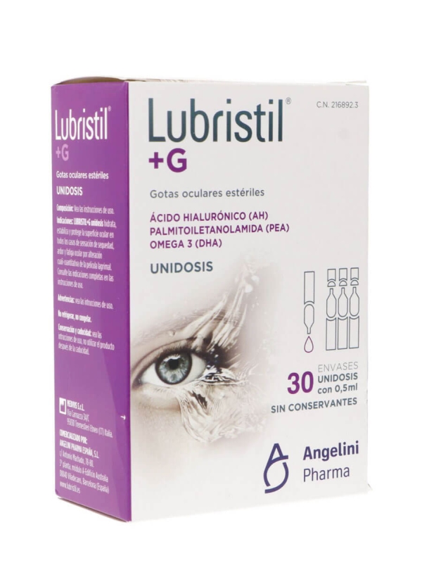 Lubristil +g gotas oculares estériles 30 unidosis