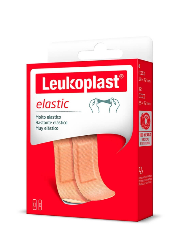 Leukoplast elastic apósito adhesivo 20 tiritas
