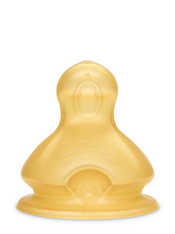 Nuk tetina latex leche  orificio pequeño t-2 m +6m 2 unidades