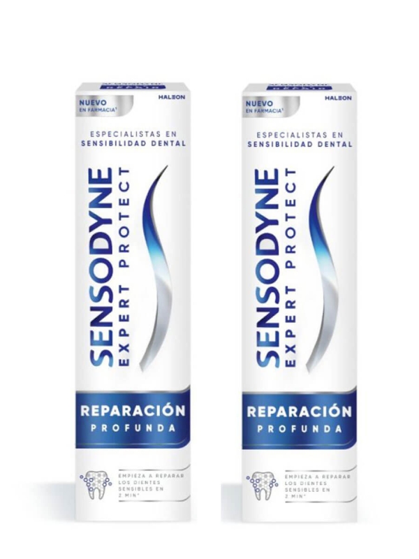 Sensodyne duplo expert protect reparación profunda 2x75ml