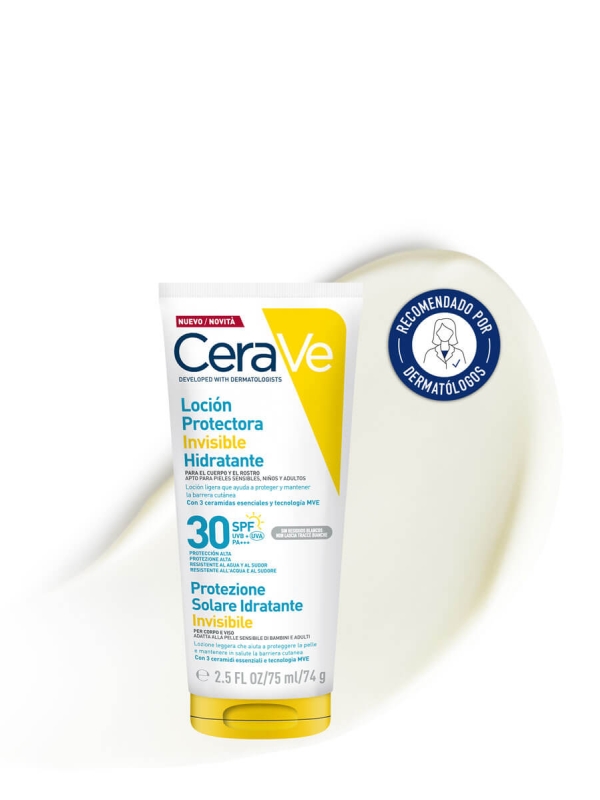Cerave fotoprotector loción hidratante invisible spf30 75ml