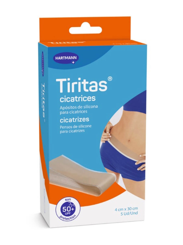 Hartmann tiritas apósitos de silicona para cicatrices 4x30cm 5 unidades