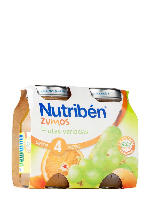Nutriben zumo frutas variadas 130 ml 2 unidades bipack