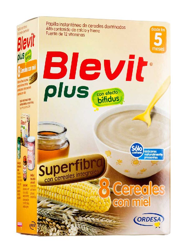 Blevit plus superfibra 8 cereales y miel 300 g