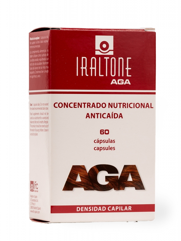 Iraltone aga concentrado nutricional anticaída 60 cápsulas