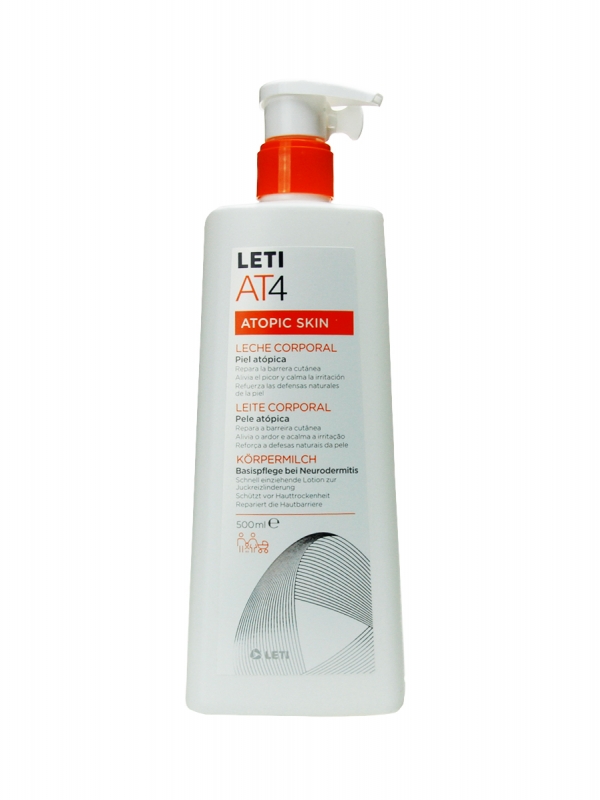 Leti at-4 leche corporal emoliente 500 ml.