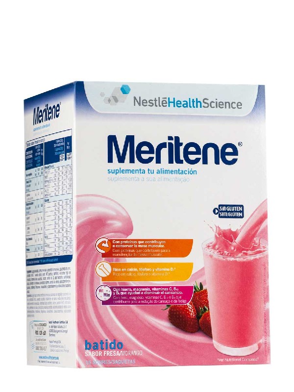 Meritene fresa 30 gr 15 sobres