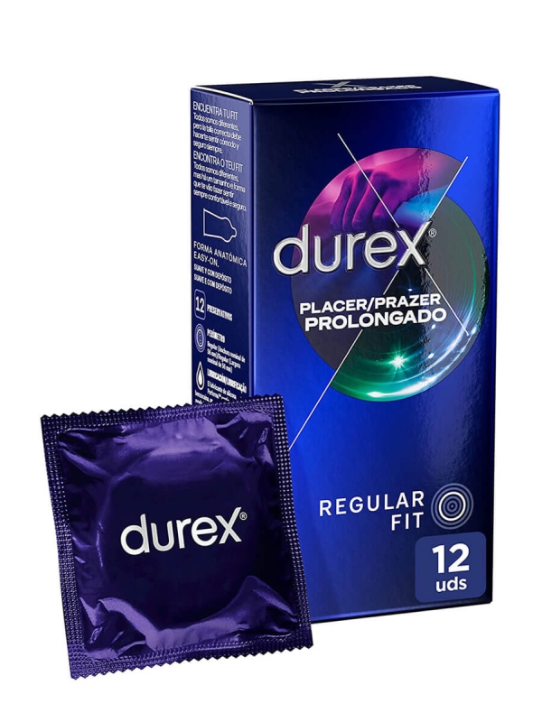 Durex preservativos placer prolongado 12 unidades