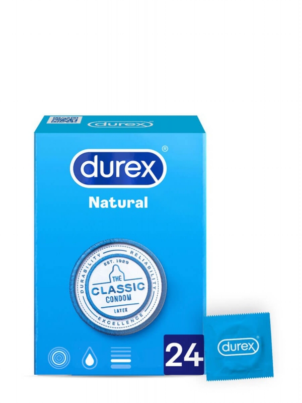 Durex natural plus easy on 24 preservativos