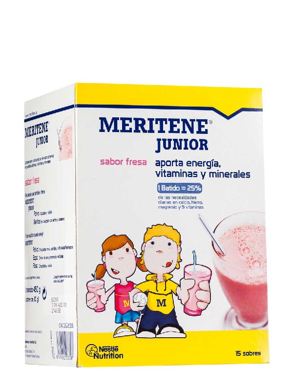 Meritene junior fresa 30 gr 15 undidades