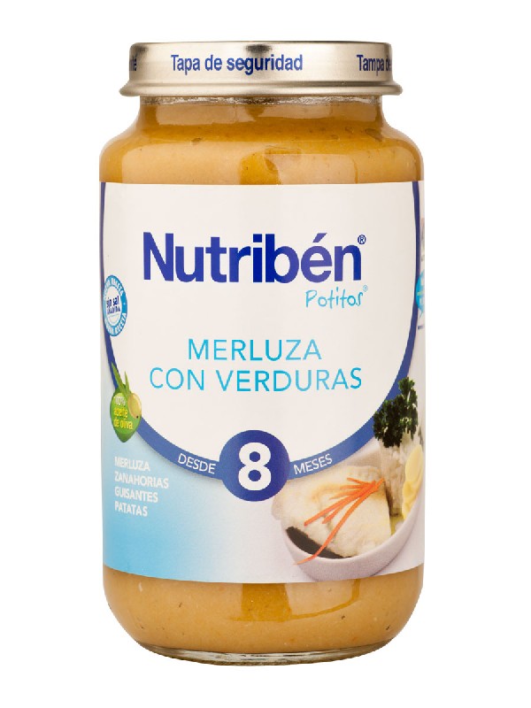 Nutriben merluza con verdura 250 gr