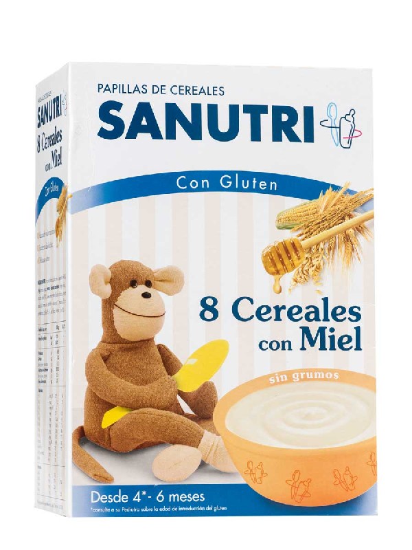 Sandoz papilla 8 cereales con miel 600 gr