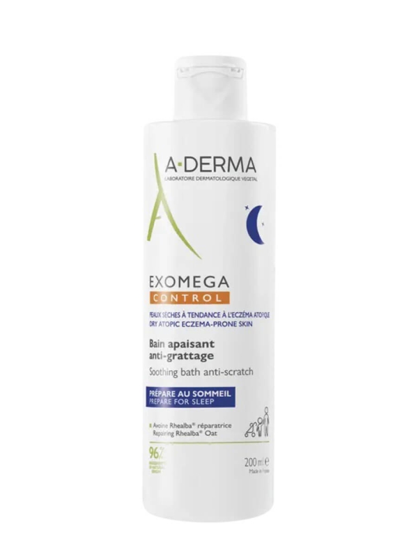 A-derma exomega control baño calmante antipicor noche 200ml