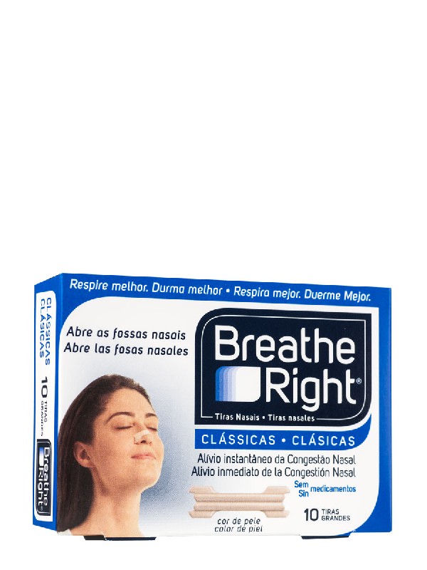 Breathe right tira nasal tamaño grande 10 unidades