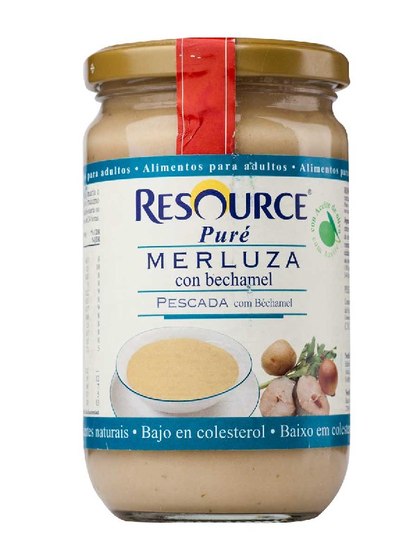 Resource pure de  merluza con bechamel 300 gr
