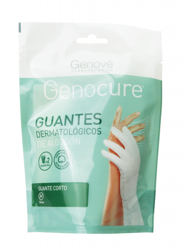 Genové guantes dermatológicos de algodón talla-m