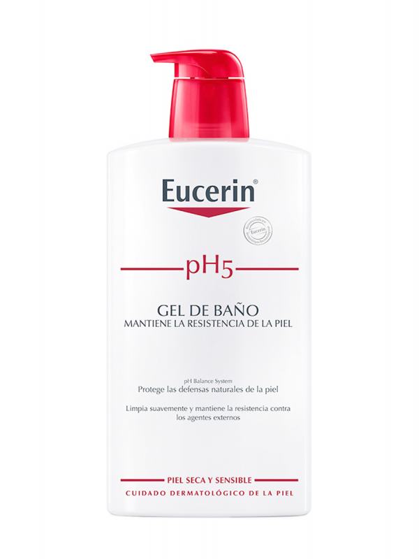 Eucerin gel de baño piel sensible ph-5 1 litro.