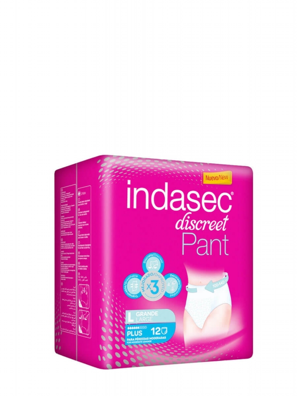 Indasec pant talla grande 12 unidades