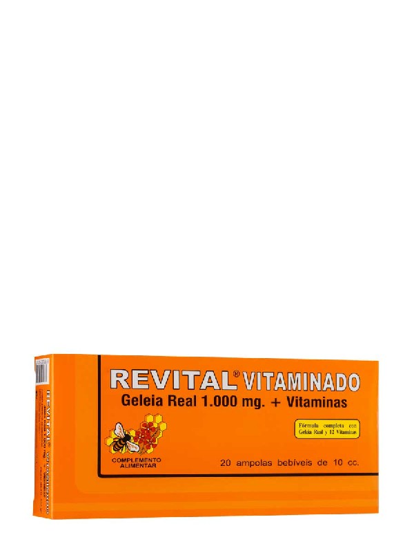 Revital jalea real vitaminado 1000 mg , 20 amp