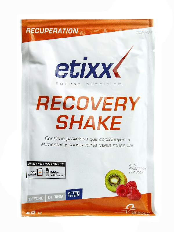 Recovery shake sabor franbuesa-kiwi de etixx,1 sobre de 50g