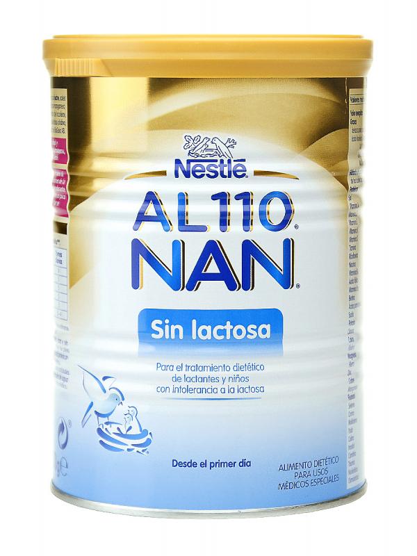 Nestlé nan leche para bebés sin lactosa al-110 400g