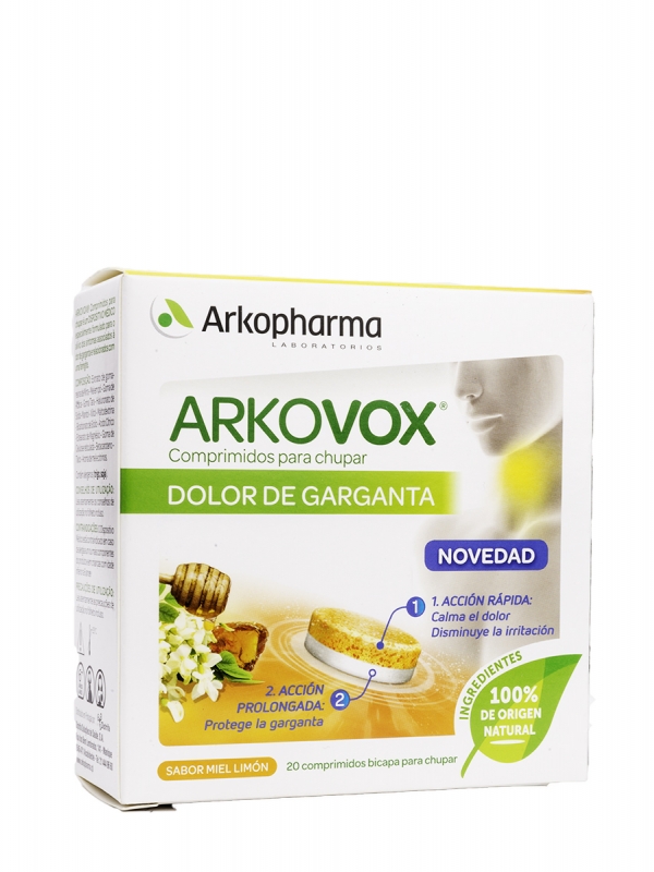 Arkovox dolor de garganta 20 comprimidos