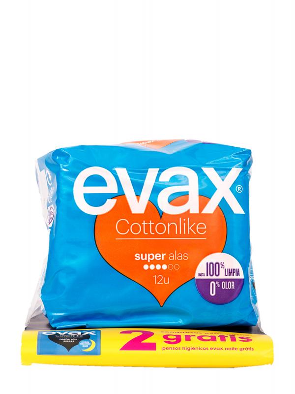Evax alas super 12 unidades odorfresh
