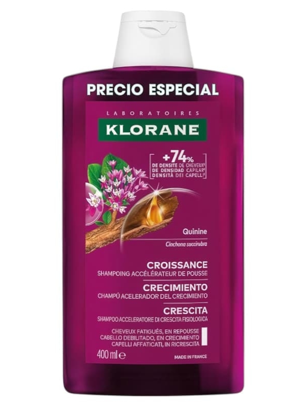 Klorane champu crecimiento quinina 400ml