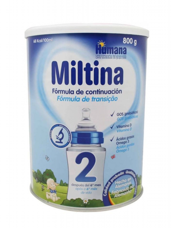 Miltina plus 2 leche de continuación 800 gr