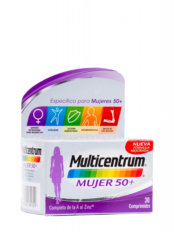 Multicentrum mujer 50 +30 comprimidos