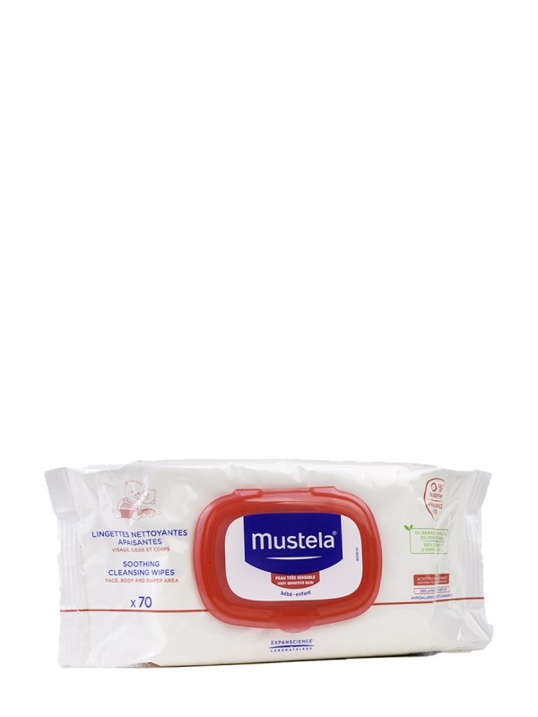 Mustela toallitas limpiadoras confort 70 unidades