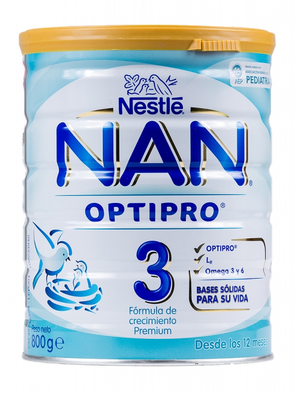 Nestlé nan expert 3 leche de crecimiento 800 gr