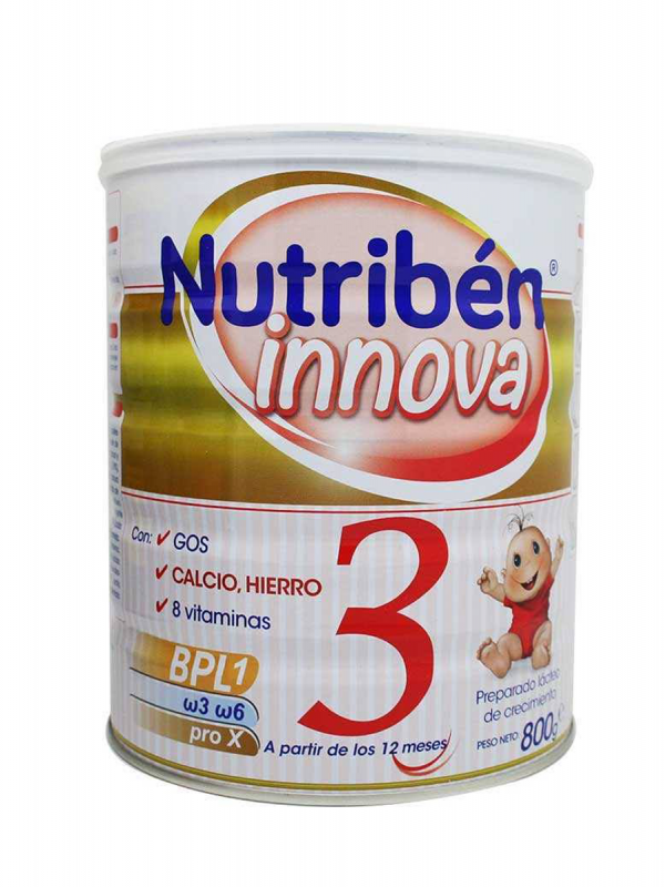 Nutribén innova 3 leche de crecimiento 800 gr