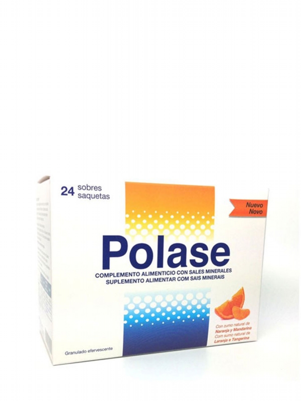 Polase sabor naranja y mandarina 24 sobres efervescentes