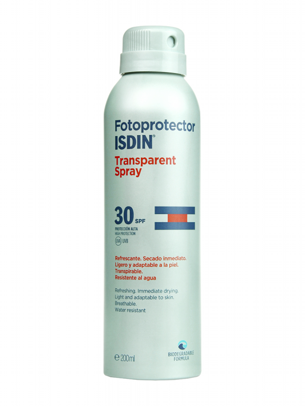 Fotoprotector isdin spray transparent spf 30 200ml