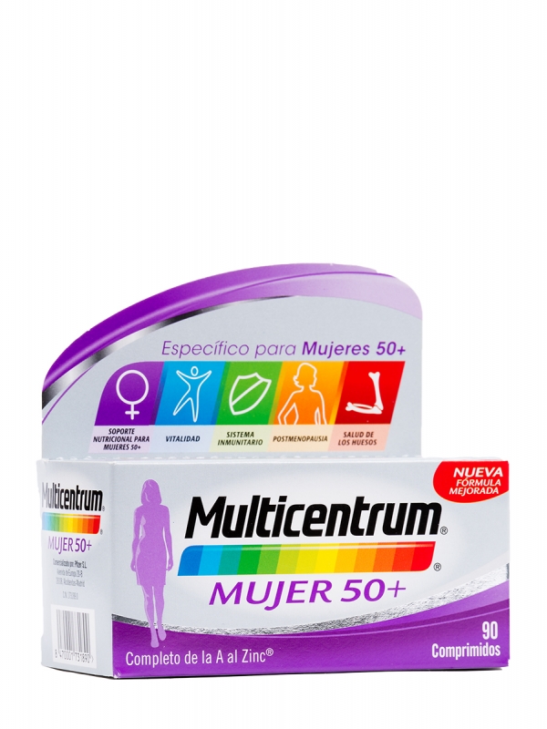 Multicentrum vitaminas para mujer 50+ 90 comprimidos
