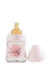 Suavinex biberón boca ancha tetina látex rosa 3 posiciones 150ml